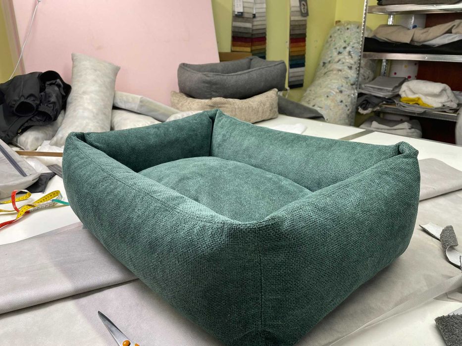 Nowe Legowisko Dla Psa M Zielone 75x60 cm Poduszka na Zamek OKAZJA