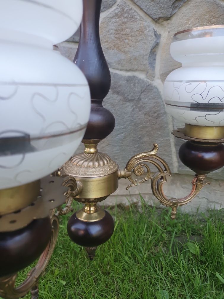 Продам красиву вінтажну люстру з бронзи
