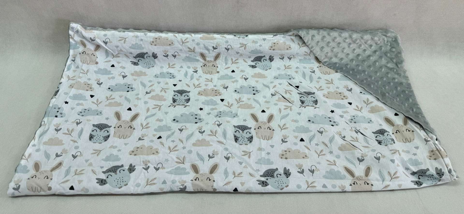 Kocyk Otulacz Dwustronny Do Wózka Fotelika 100% Bawełna 85X85Cm