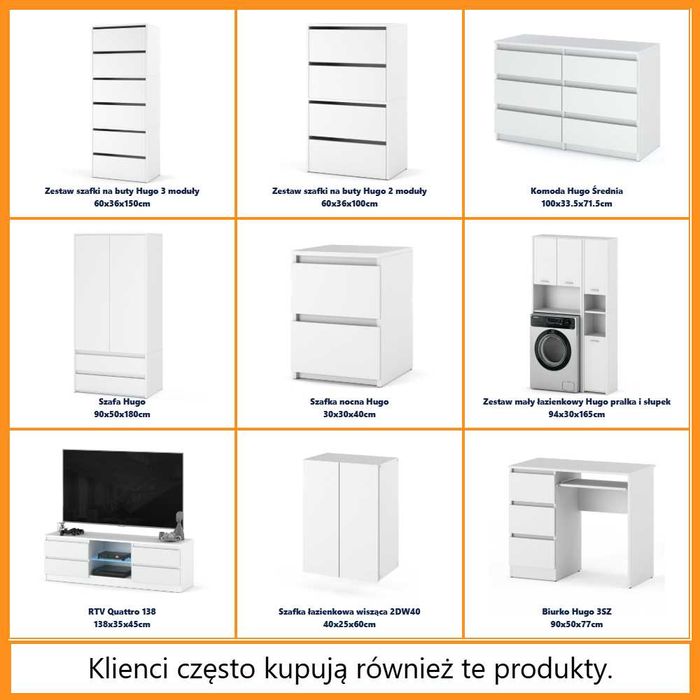 Szafka Na Buty Skandynawska Nowoczesna 55cm 3 Uchylne Drzwiczki Wysoka