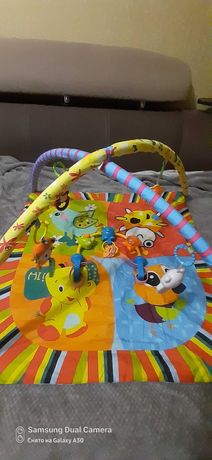 Развивающий коврик для ребенка,музыкальная игрушка на коляску стульчик