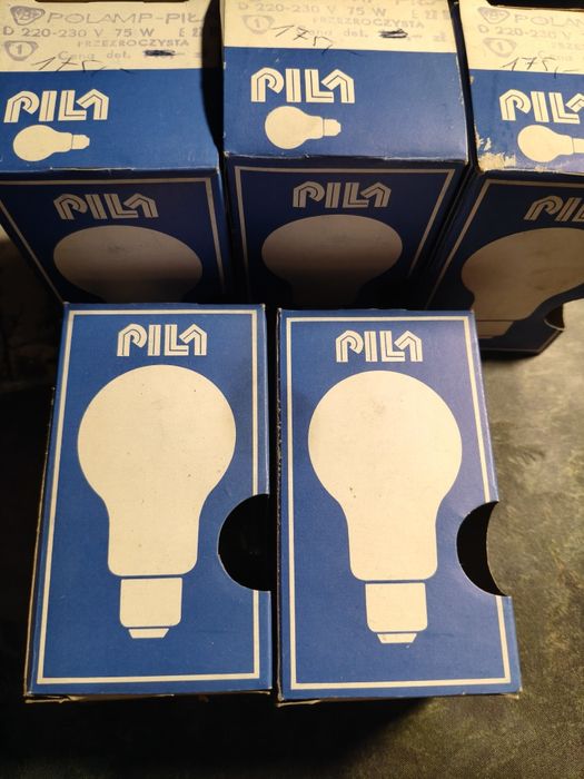 5 szt. Żarówki PRL Polamp Piła. E27