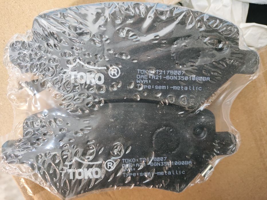 Нові гальмівні колодки KOONER та ТОКО на Chery