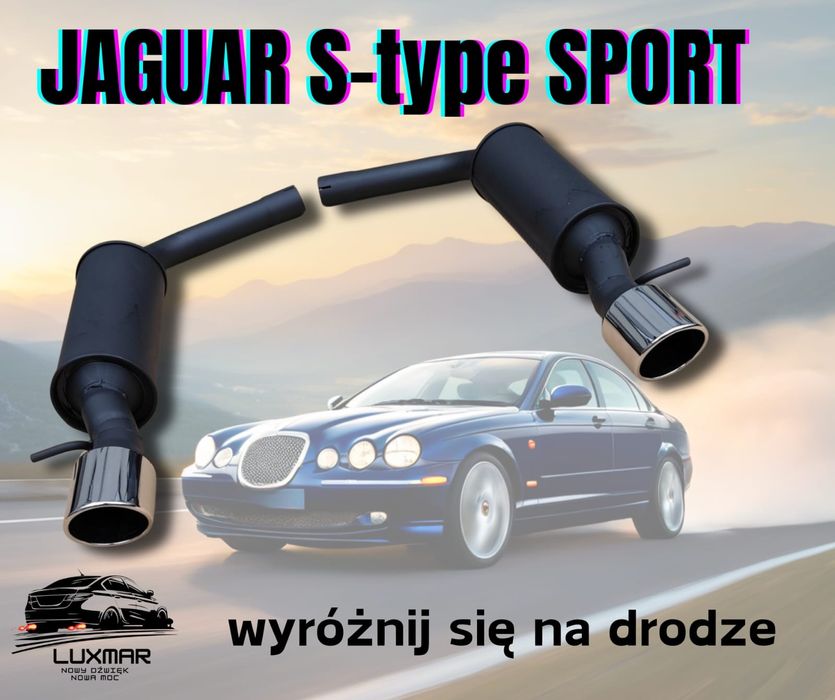 Tłumik tłumiki końcowe  wydech sportowy Jaguar S-type 2.5 2.7 3.0 4.0