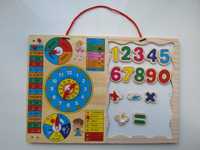 Дерев'яна іграшка "Календар+ математика+ синоптик"