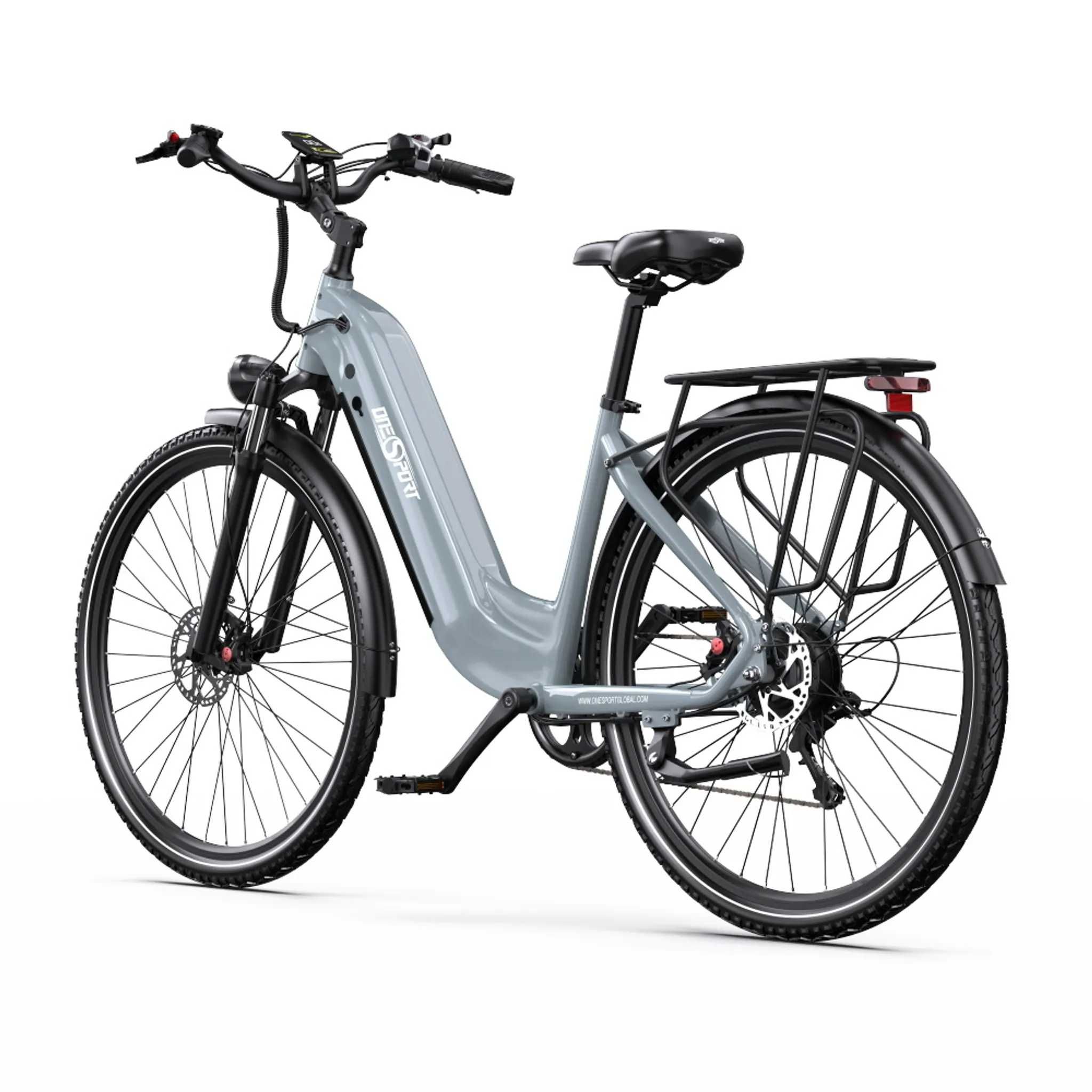 Rower elektryczny ONESPORT OT05 PRO 28" NOWY! Szary/Biały zasięg 140km