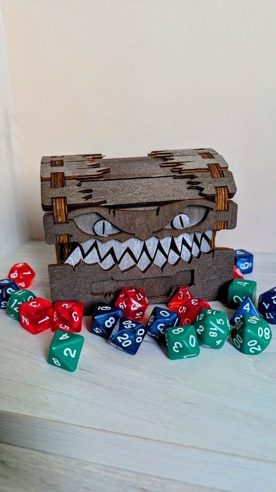 Сундук мимик dungeons and dragons шкатулка ящик dnd лоток днд