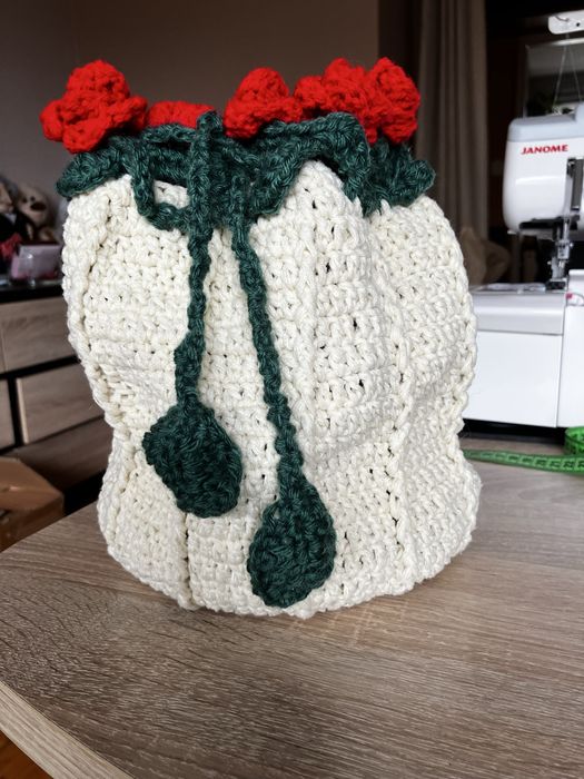 Torebka worek rozyczki,  hand made