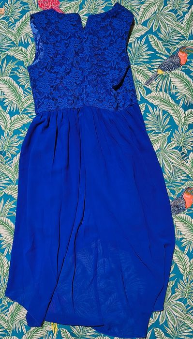 Kobaltowa sukienka elegancka iEfiel roz. 146-152