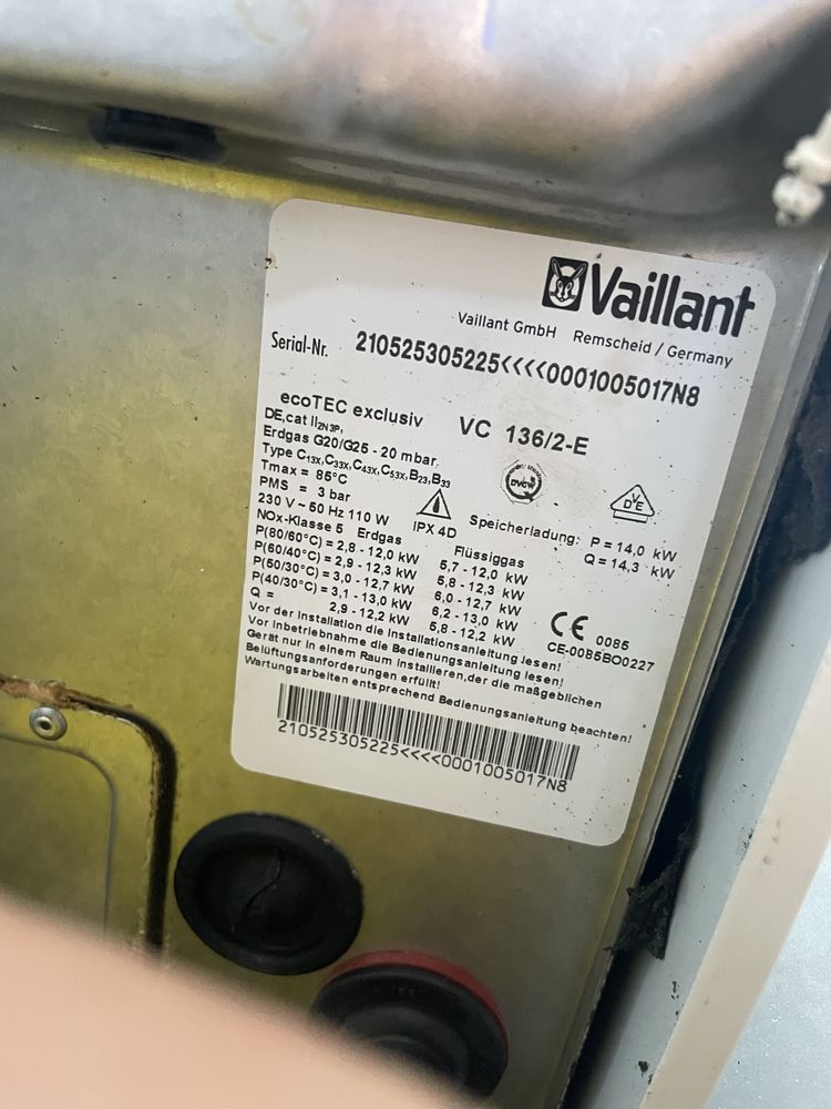 Piec gazowy kocioł gazowy vaillant