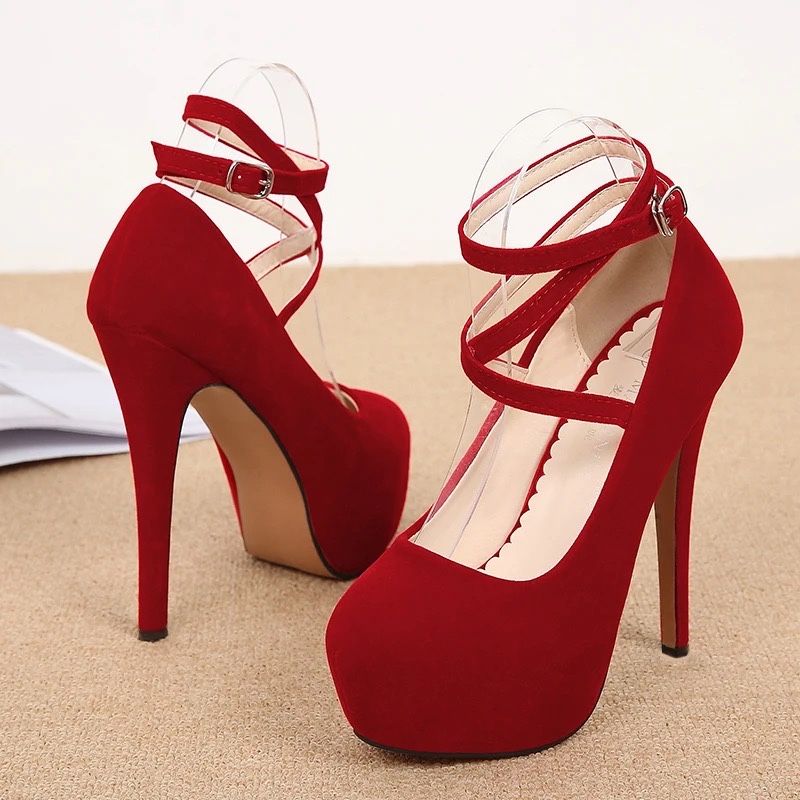 High heels czerwone 14 cm