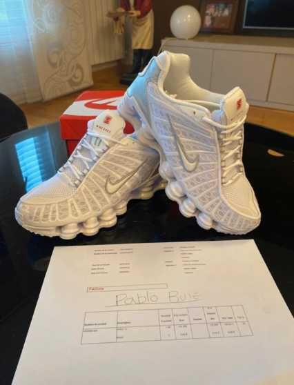 Buty damskie Trampk Nike_Shox_TL_White R.42