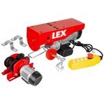 Тельфер Lex LXEH800TW 400/800кг 1800Вт з кареткою і пультом 4 кнопки