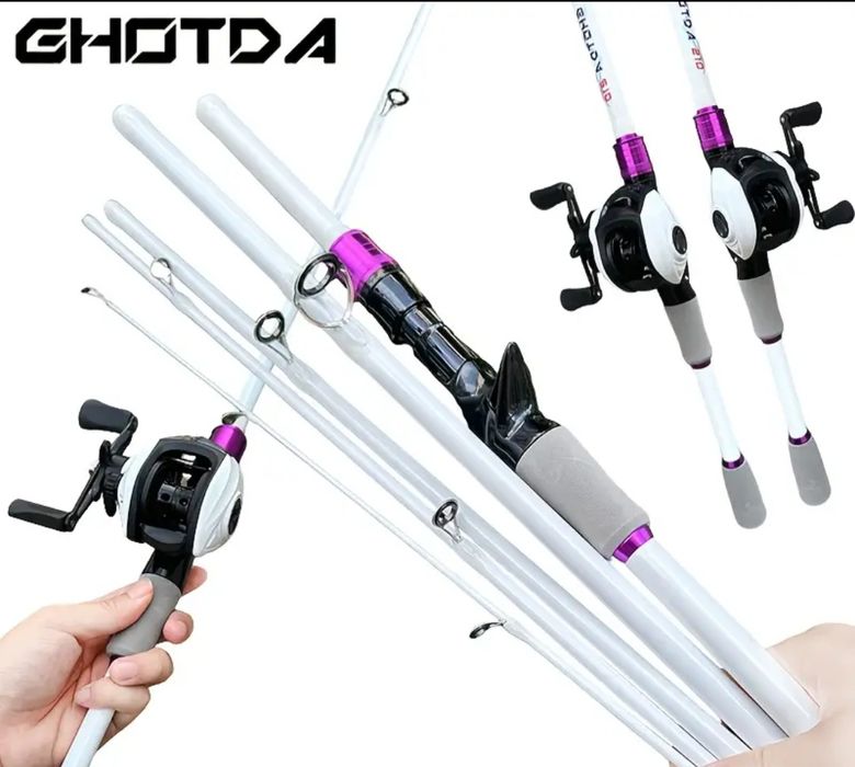 Wędka 4 częściowa na spinning