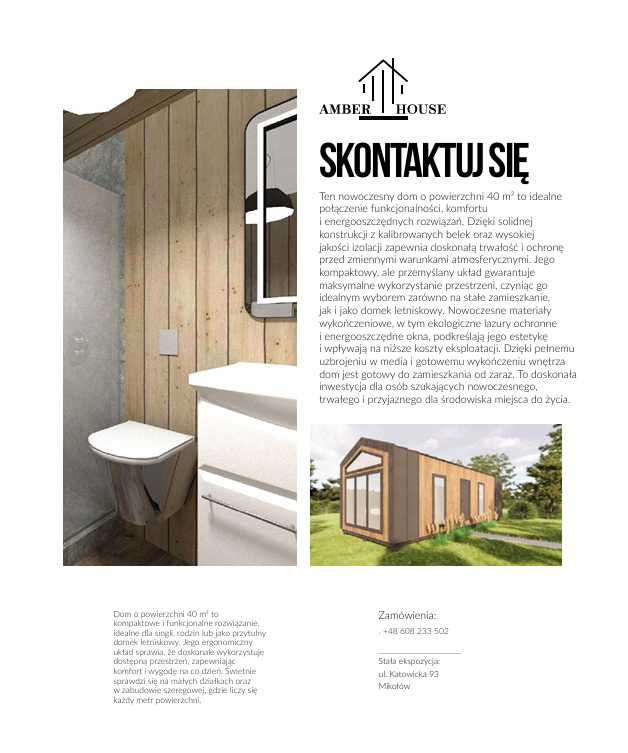 Dom modułowy całoroczny 28,5m2 - dostępny od zaraz