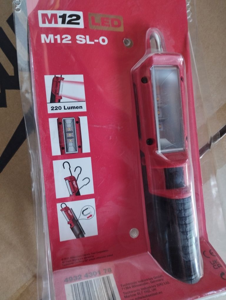 Milwaukee Halogen biały neutralny 220lm M12 SL LED