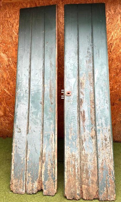 Porta antiga de duas folhas, 254X61 cm
