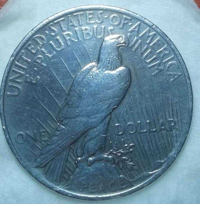 Vendo moeda Americana prata de 1 dollar 1922