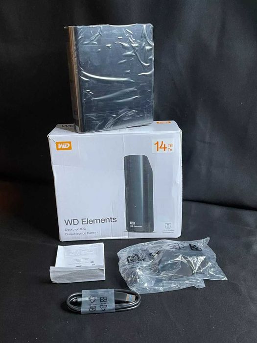 Western Digital Elements Black Portable 14 TB Зовнішній диск HDD Drive