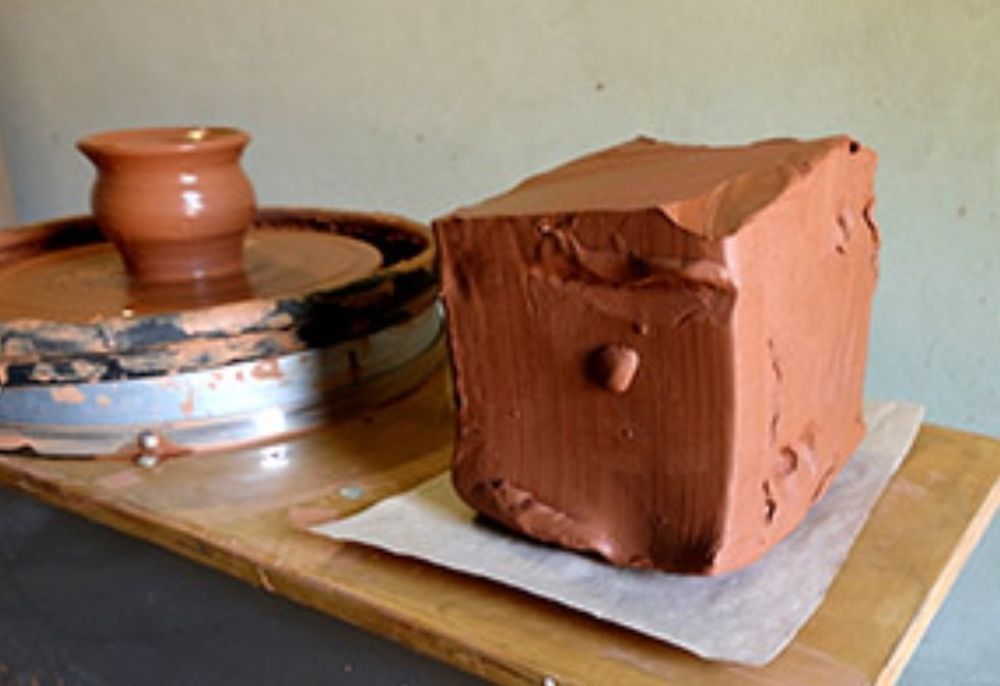 Терракотовая глина 10 кг, природная глина, красная гончарная глина