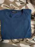 Sweter męski w kolorze chabrowym w rozmiarze XXL cienki na wiosnę