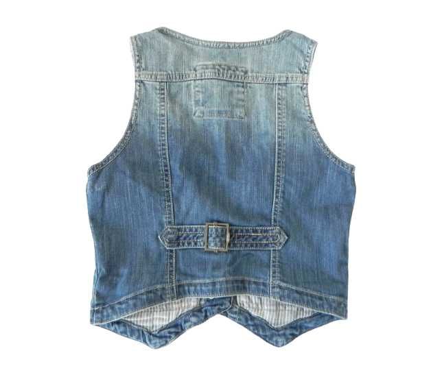 Niebieska Kamizelka Jeansowa H&M - Styl i Wygoda w Doskonałym Stanie!