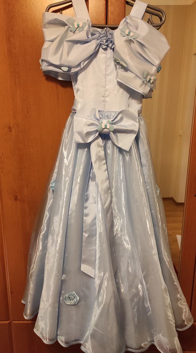 Голубое платье золушки, 152-160 см