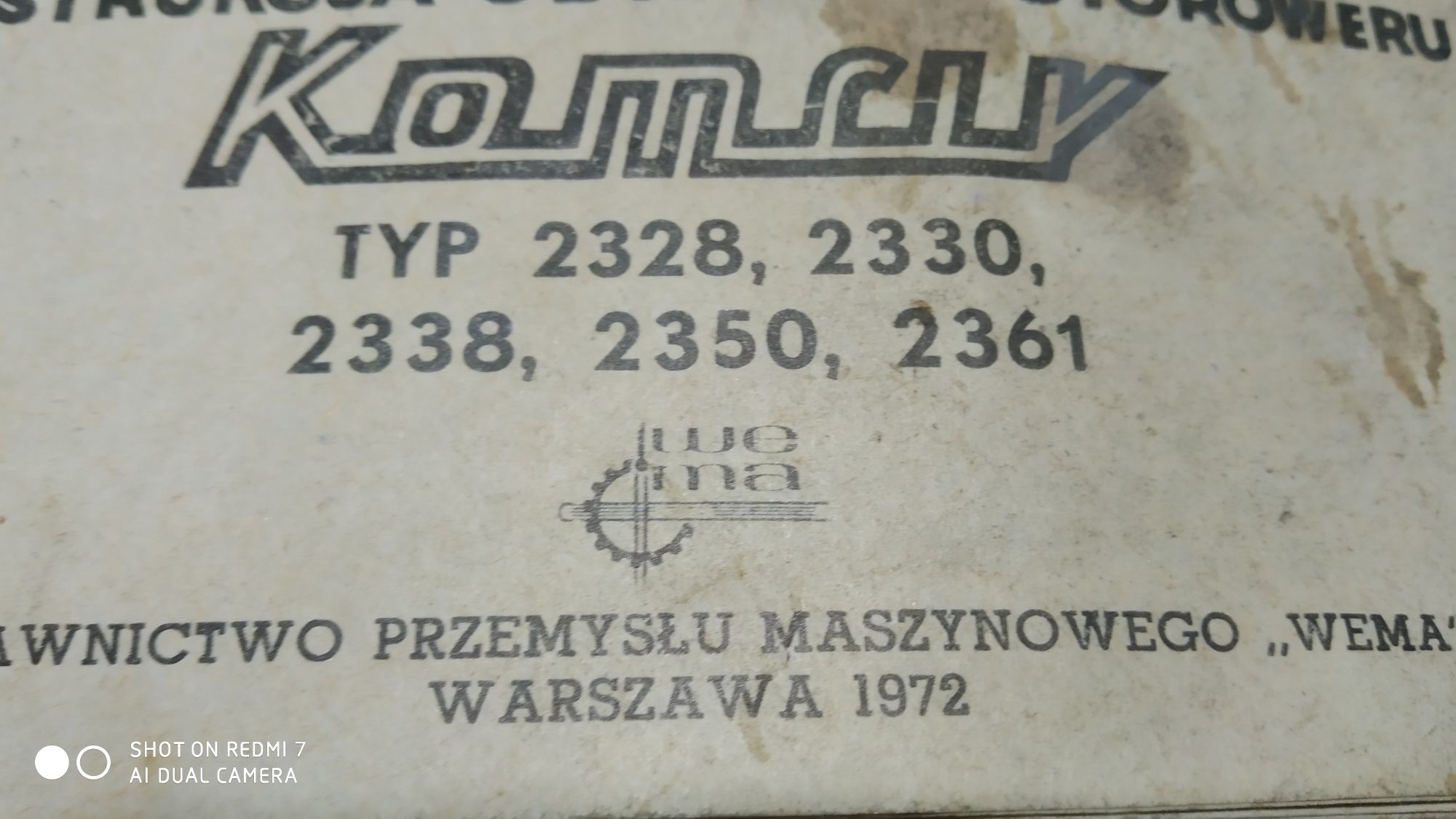 Instrukcja-ksiazeczka obsługi komarek