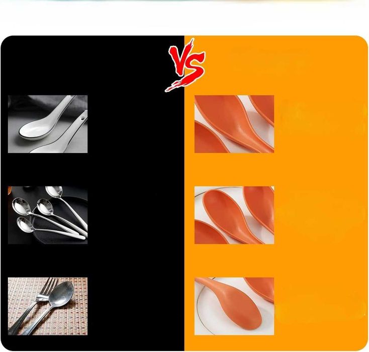 24x Łyżki do Zupy Kyraton Azjatyckie Plastik PP Reusable Zmywarka