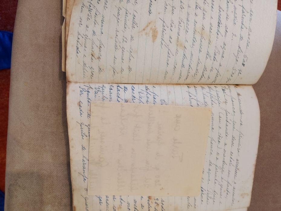 Caderno/livro de culinária muitíssimo antigo
