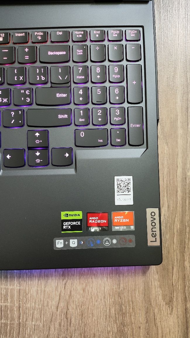 Ігровий ноутбук lenovo legion pro 7 16arx8h