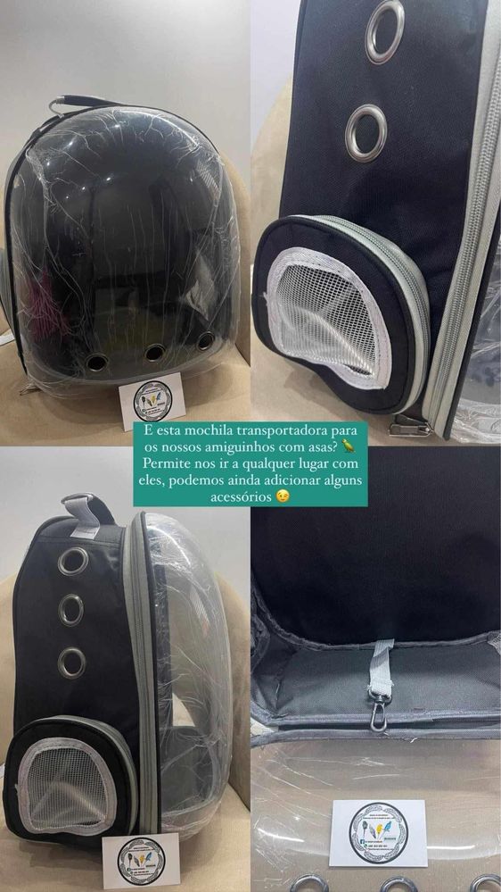 Mochila para transporte pequeno animal
