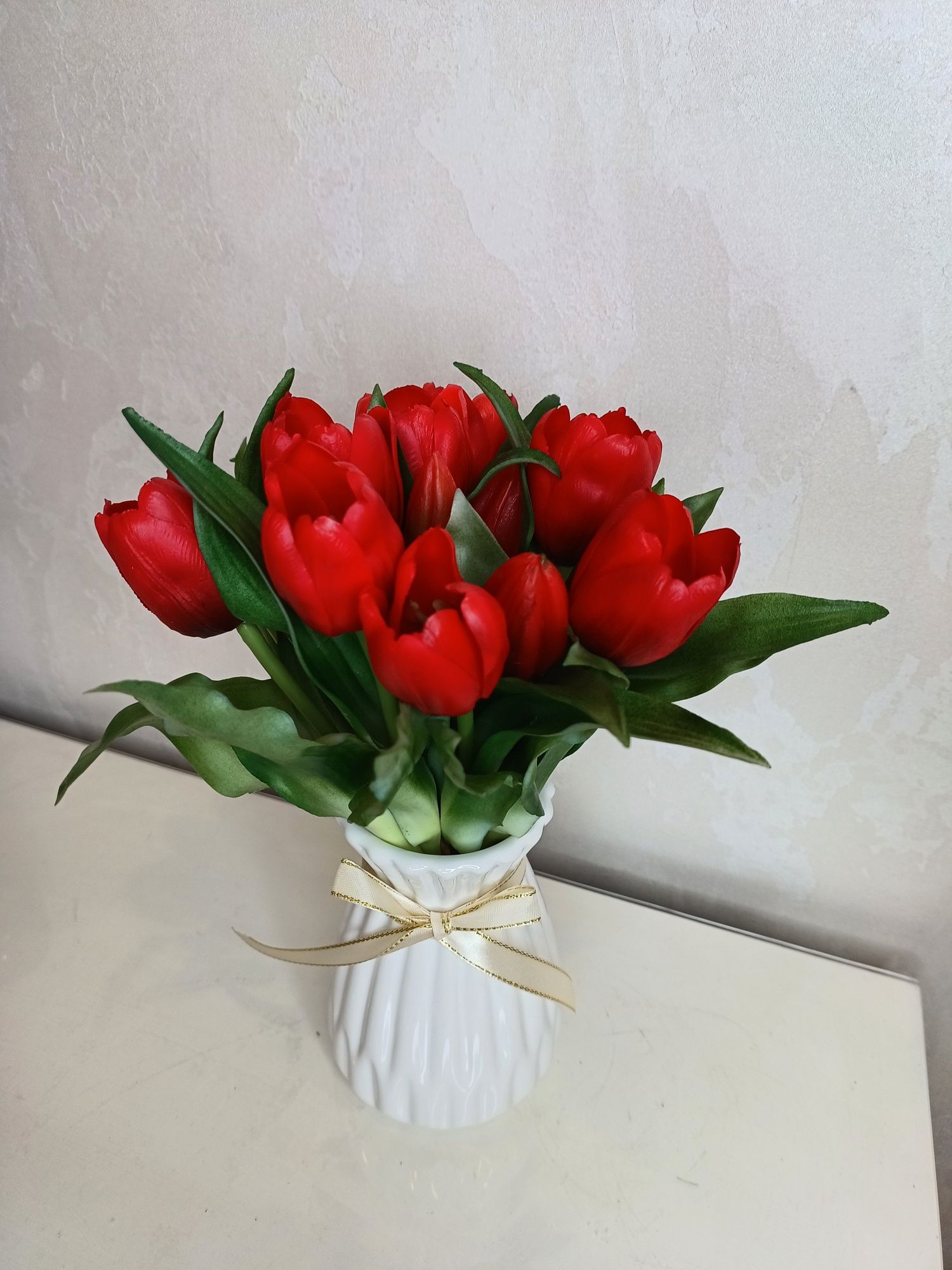 Тюльпани 30см штучні гелеві
