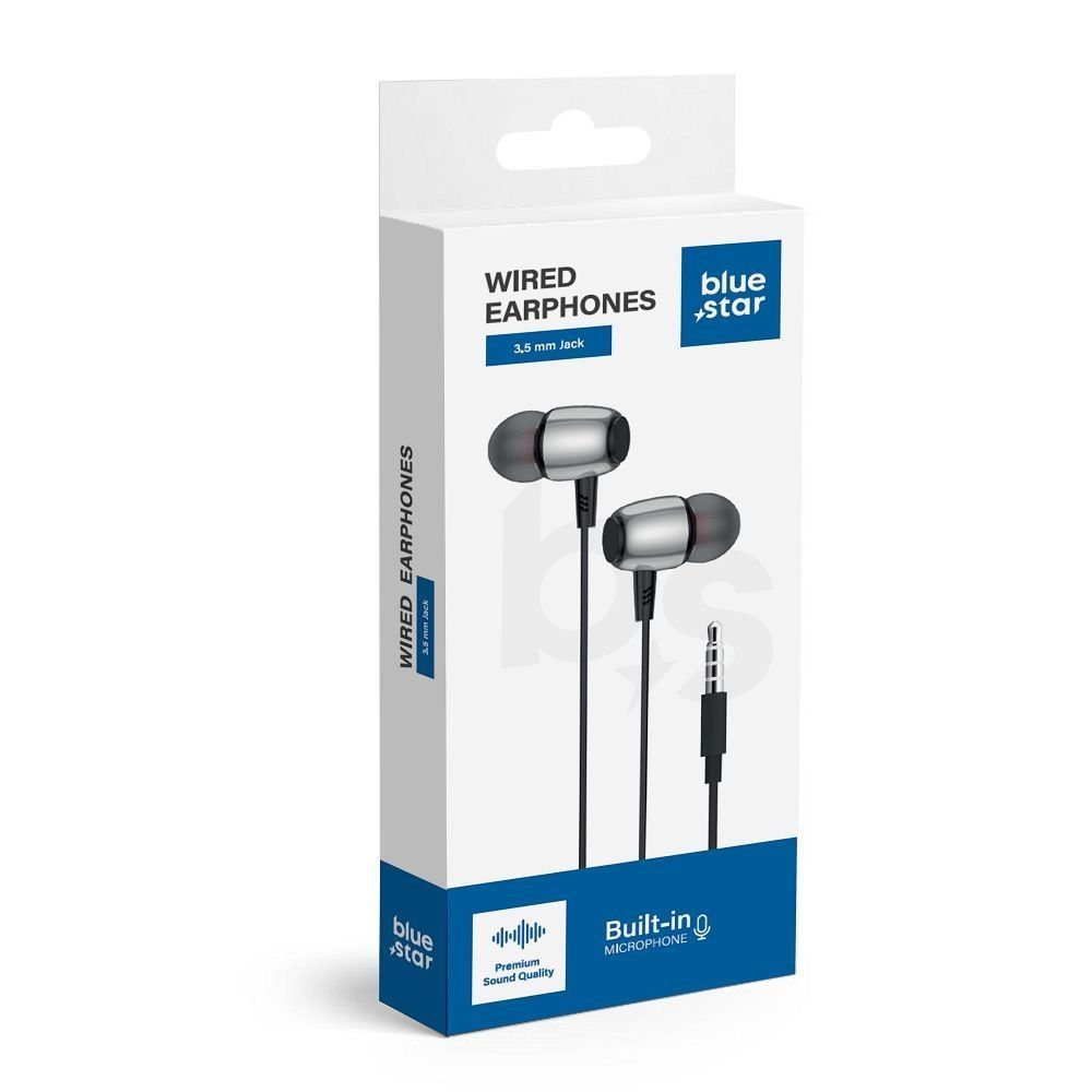 BLUE STAR słuchawki przewodowe Jack 3,5 mm z mikrofonem M09 1,2 m cz