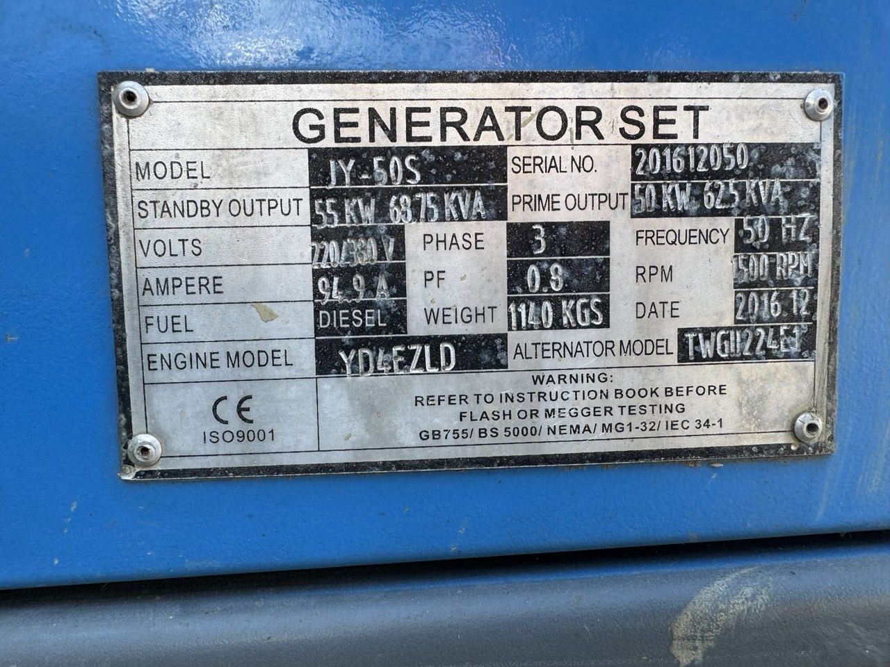 Generator Set 55-68kw