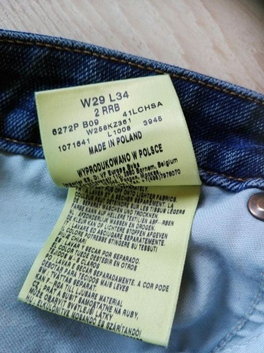Spodnie jeans W29 L34. Wrangler.