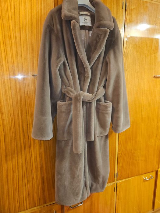 Шуба з еко-хутра, б/в, розмір М/L