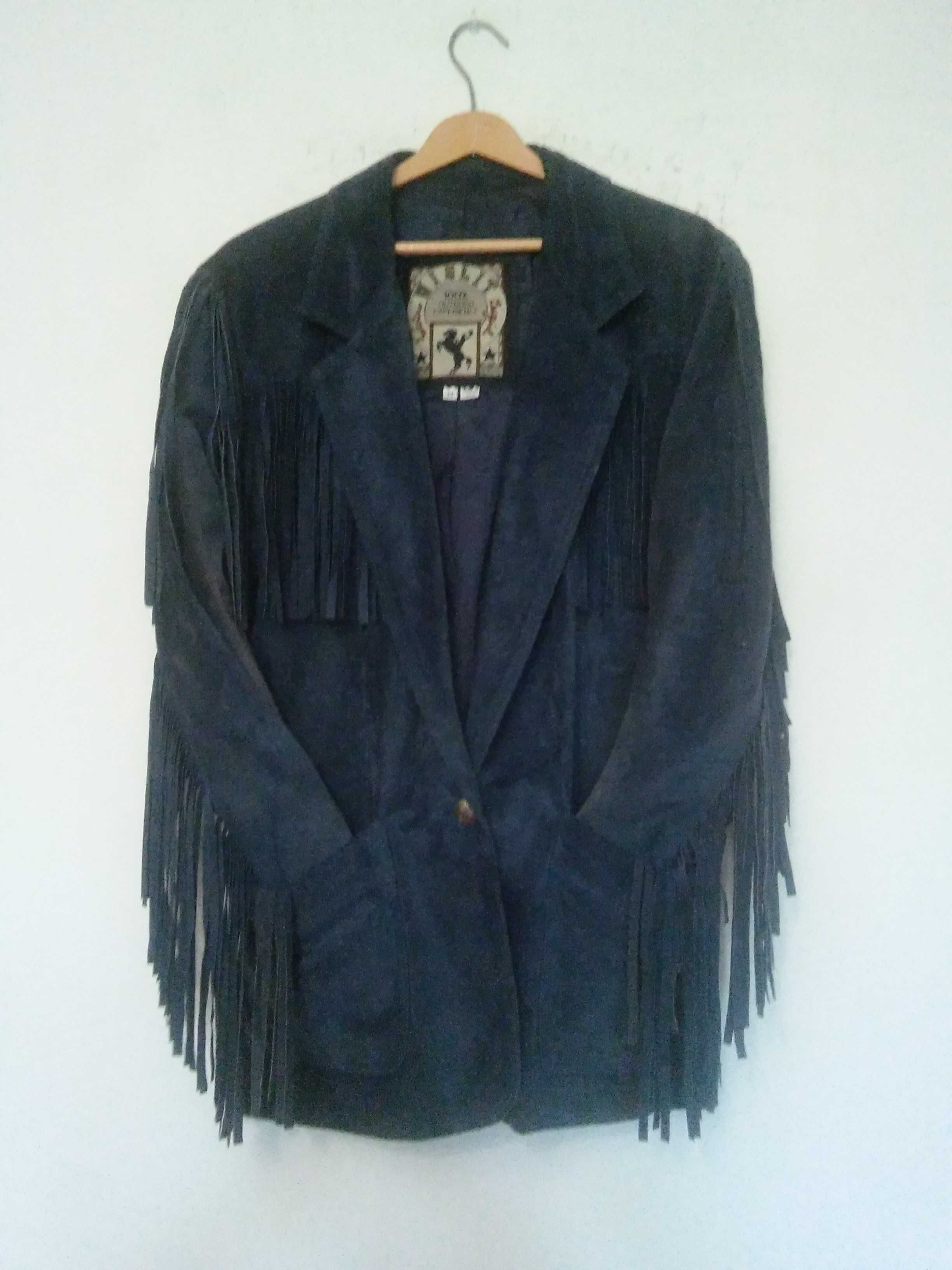 WINLIT cowgirl western suede leather jacket kurtka skorzana r.38/40