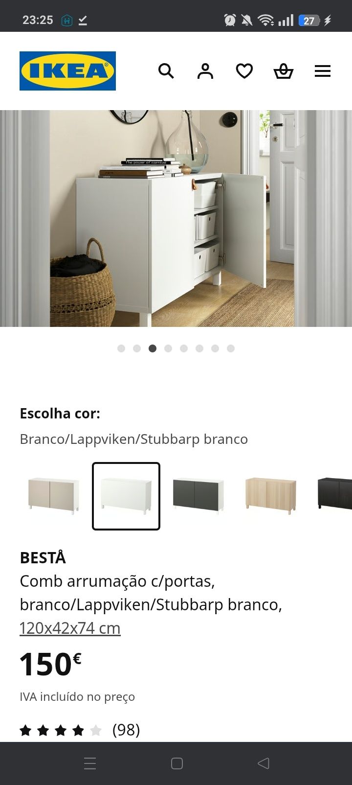 Móvel de sala branco