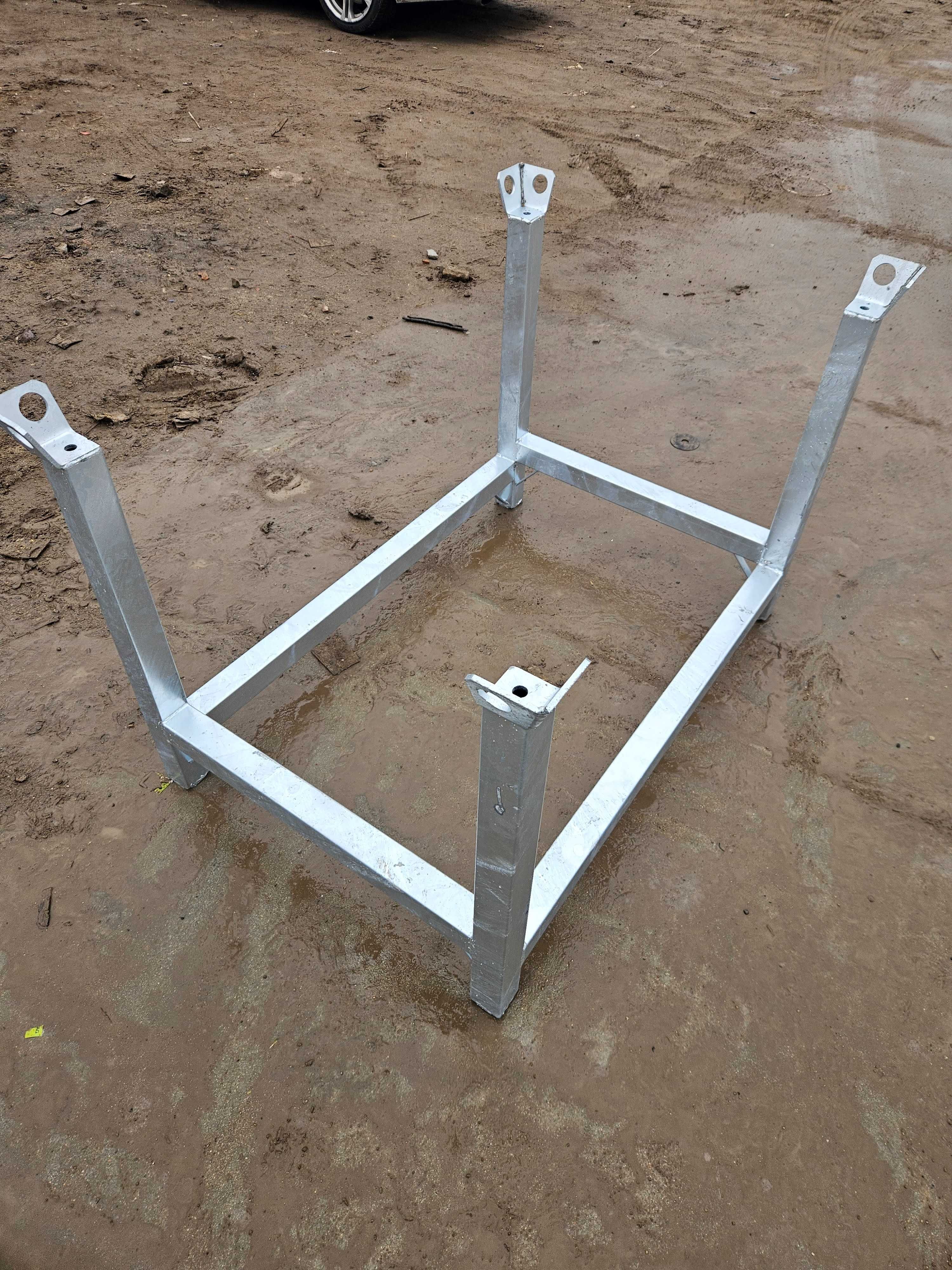 Kosze na podpory sztyce, stemple ocynk nowe palety metalowe pojemniki