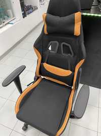 Cadeira gamming preta/laranja