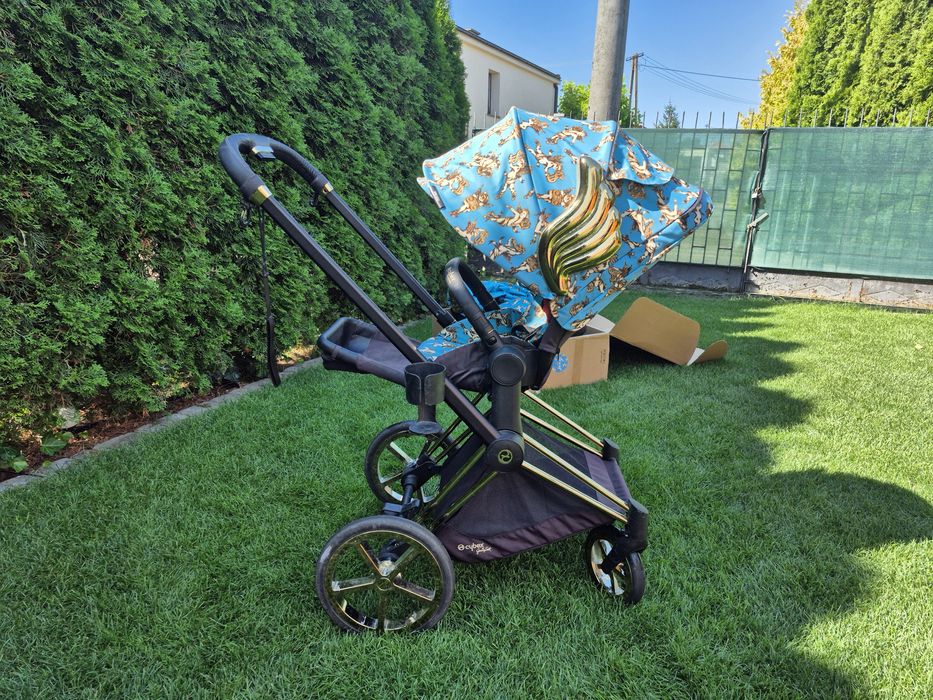 Zestaw wózek 2w1 cybex priam 2.0 jeremy Scott cherub blue