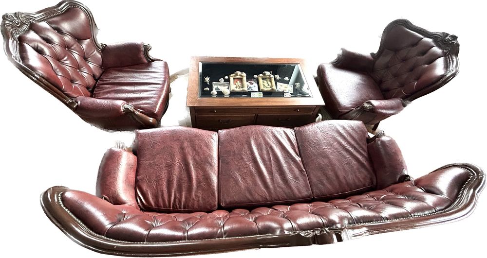 Zestaw wypoczynkowy 3+1+1 sofa Ludwik