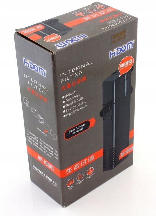 Nowy  Filtr wewnętrzny 600l/h do akwarium 40-120l