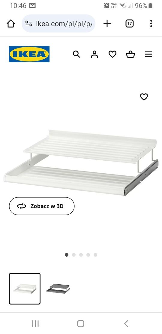 Wysuwana półka na buty, biała, 75x58 cm ikea
Wysuwana półka na buty, b