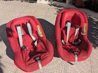 2 Cadeiras ISOFIX Bebéconfort 2WayPearl + bases (posso vender separad)