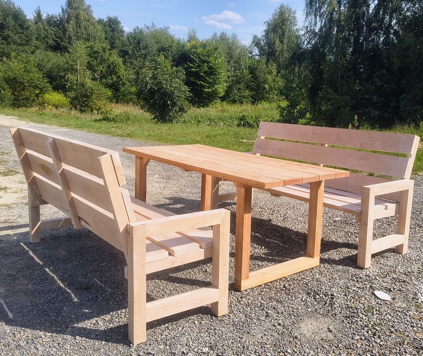 Zestawy ogrodowe, ławki i stoły itp