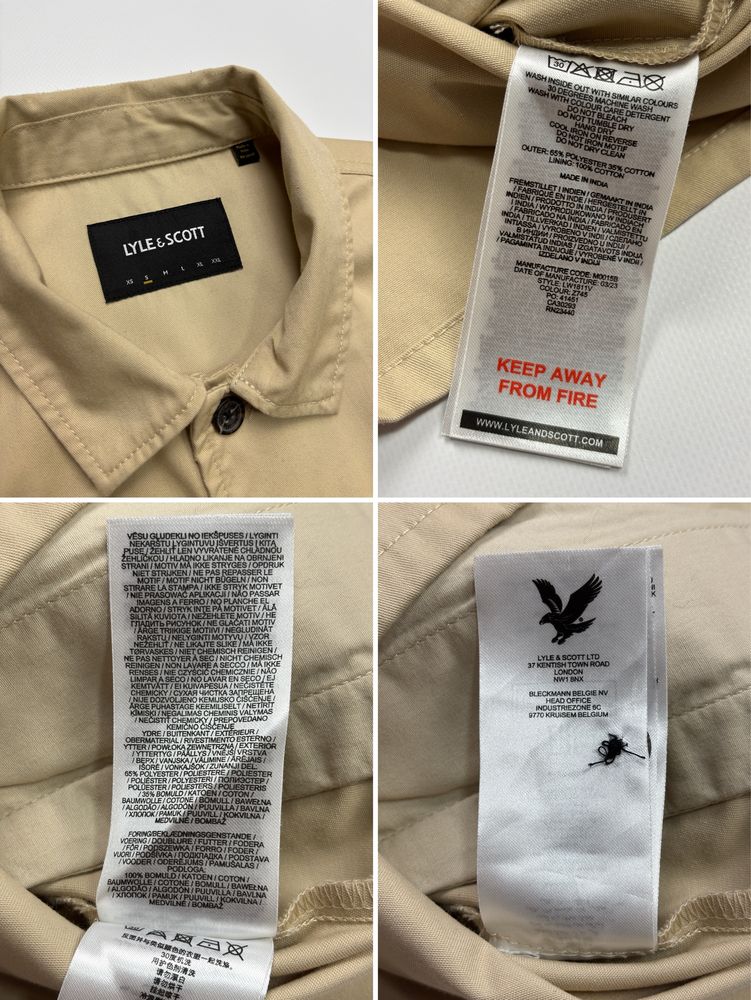 Рубашка Lyle & Scott originals оригинал size S