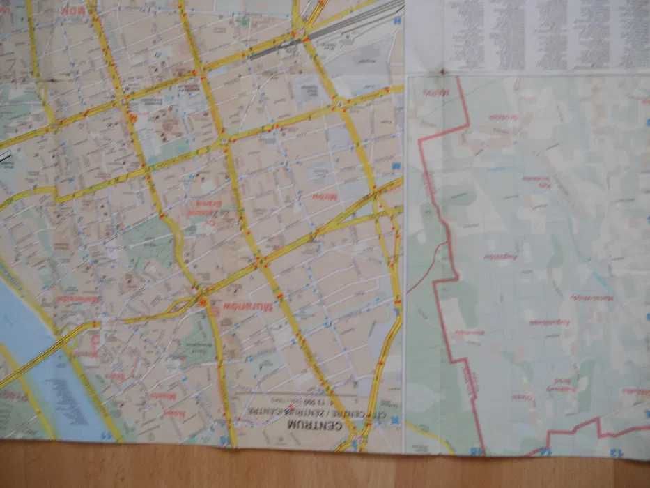 Plan Warszawy z 1999 r. - mapa Warszawa, 1:26 000, Demart, stary plan