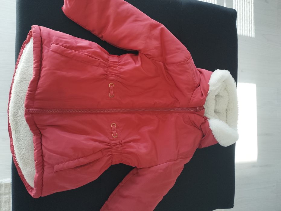 Kurtka zimowa ocieplana 110 dziewczynka little kids stan bdb